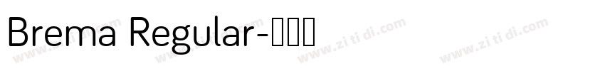 Brema Regular字体转换